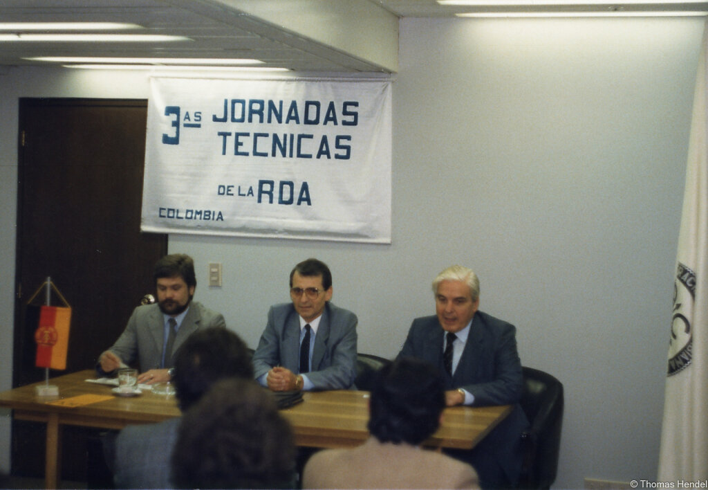 Pressekonferenz in Bogotá